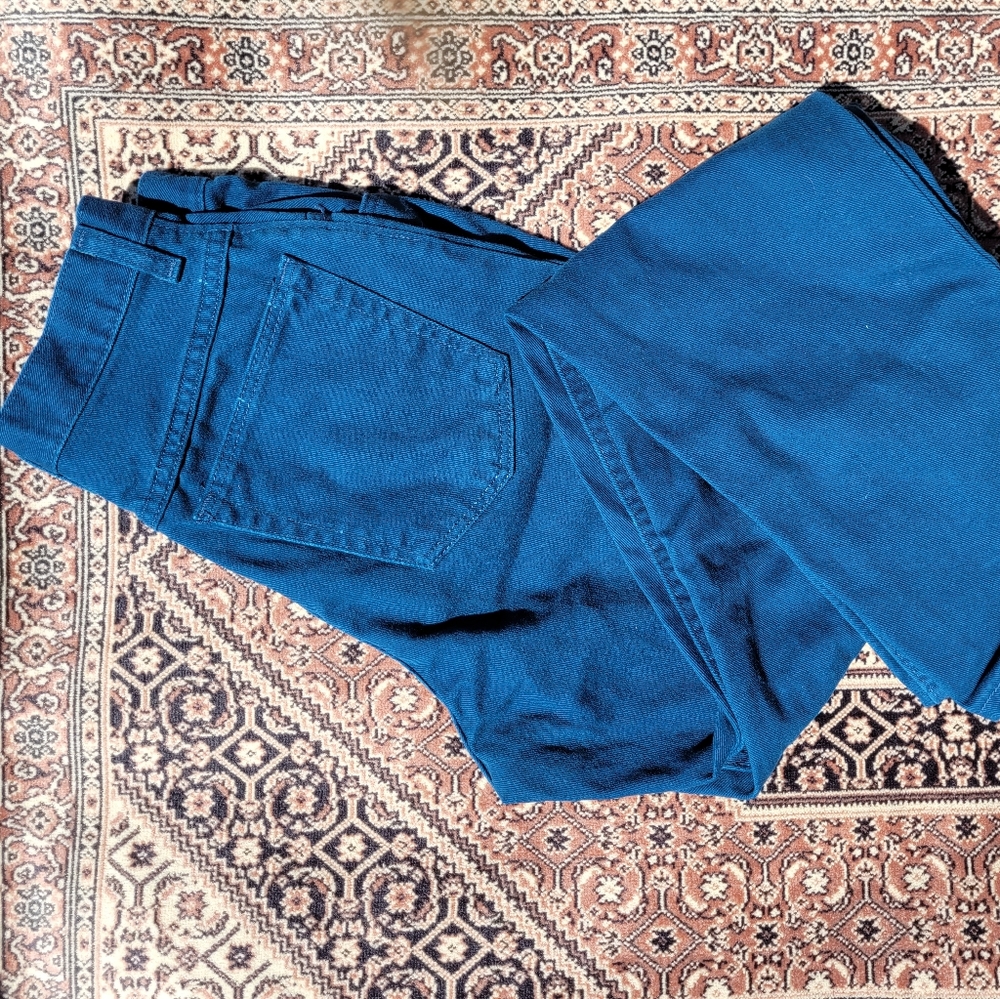 Vintage teal mom jeans